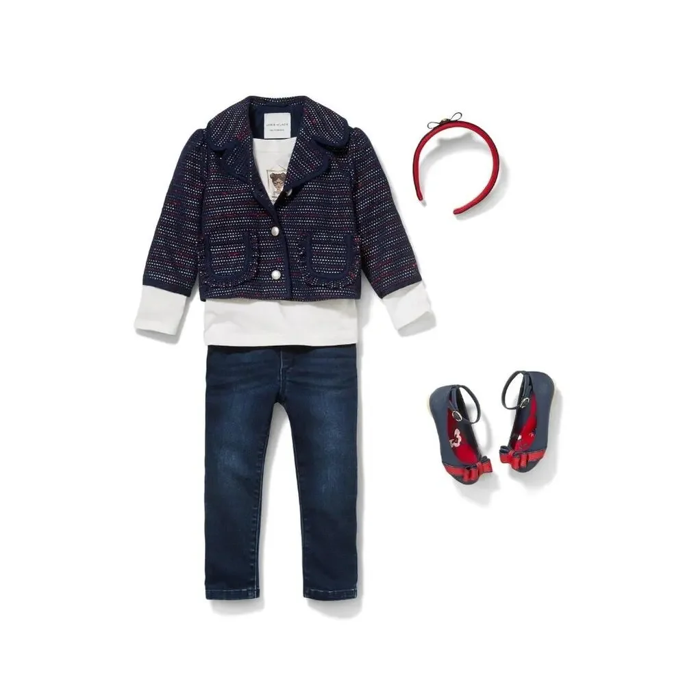 Janie and Jack Bouclé Ruffle Pocket Jacket